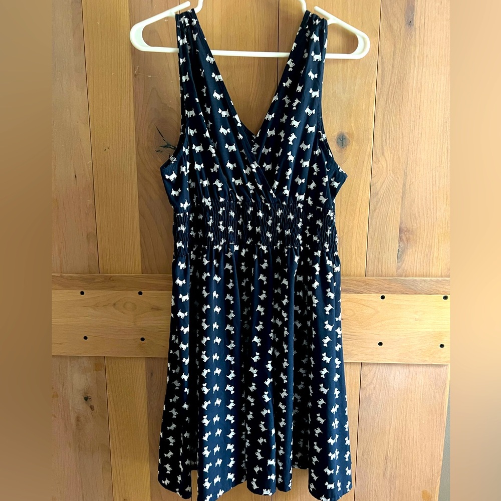Adorable Aline dress - with dog print